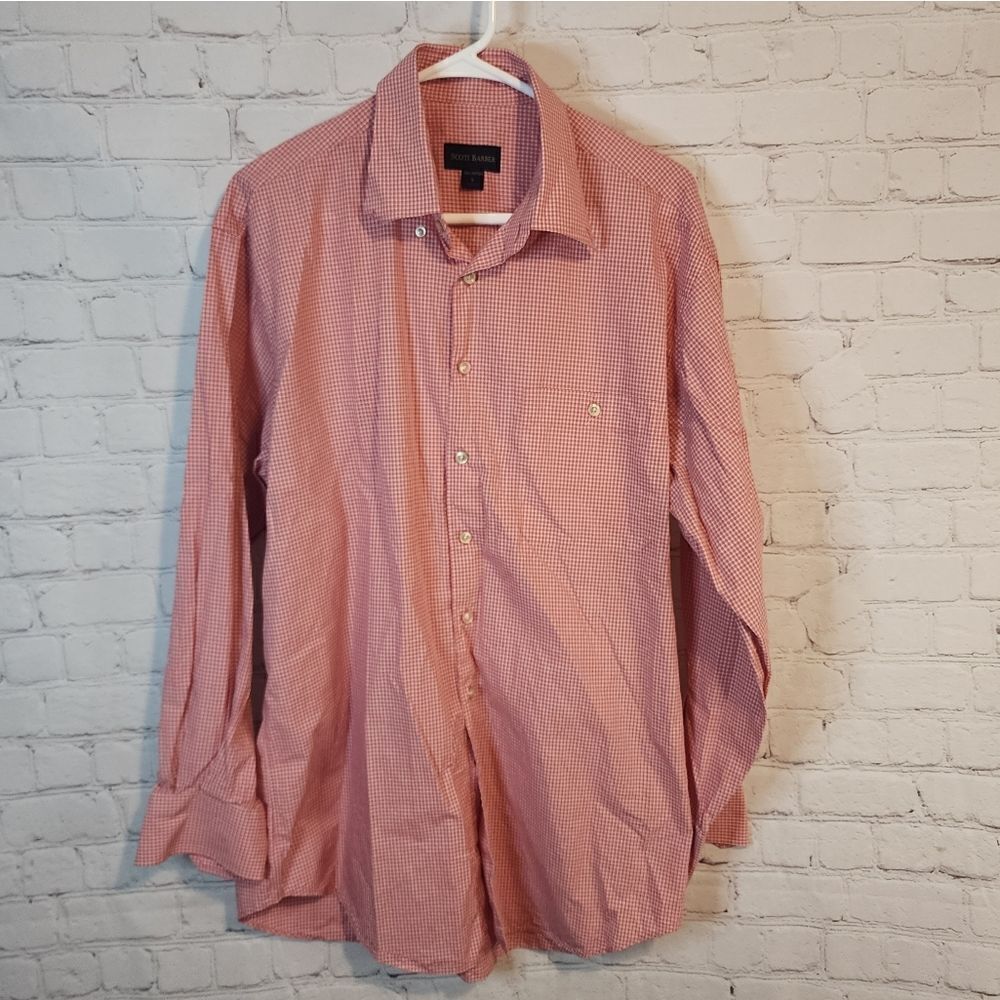 Men's Scott Barber longsleeve button-down shirt, size Large